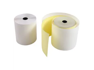 Telmachine- en Kassarollen 2-voud 76mm breed 76x70x12mm, Wit - 6
