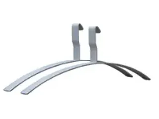 OUTLET Kledinghanger V. Wand-/Staande Kapstok Aluminium - 1