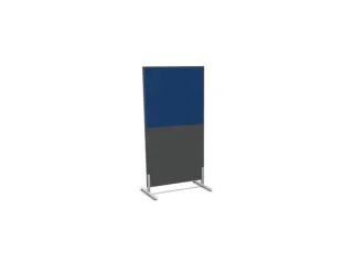 scheidingswand,HxB 1545x800mm,MS-donkergrijs,BN6016-blauw - 2