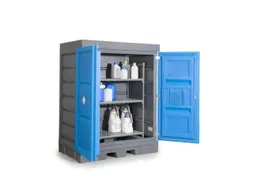 PE-vatenkast,v. aquatox./agressieve stoffen,HxBxD 1980x1560x1080mm