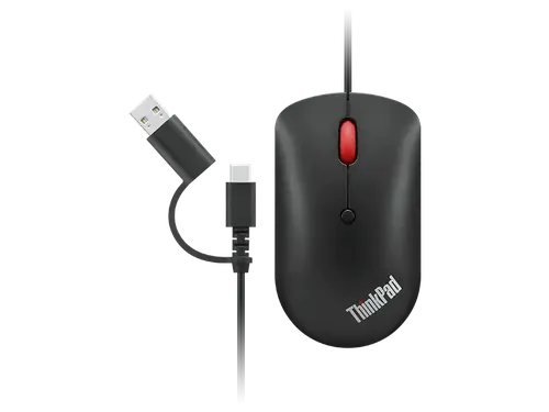 Lenovo 4Y51D20850 Muis ambidextrous optisch USB Type-C