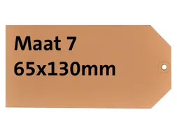 Label Karton Nr 7 200Gr 65X130Mm Chamois