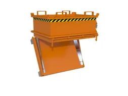 Centreerwand,V. Mini-Bodemklepcontainer 0,37M³,Plaatstaal