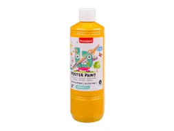 Plakkaatverf Bruynzeel geel fles à 500ml