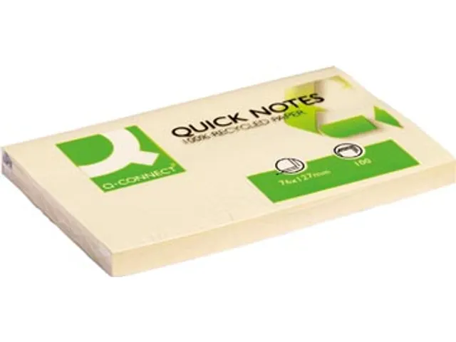 Quick Notes Recycled Memoblaadjes 76x127mm 100 Vel Geel