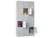 armoire multicases,HxlxP 1850x900x500mm,RAL7035,face avant RAL7035