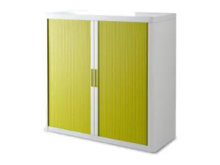 Roldeurkast HxBxD 1040x1100x415mm 2 Oh Romp Wit Front Groen - 2