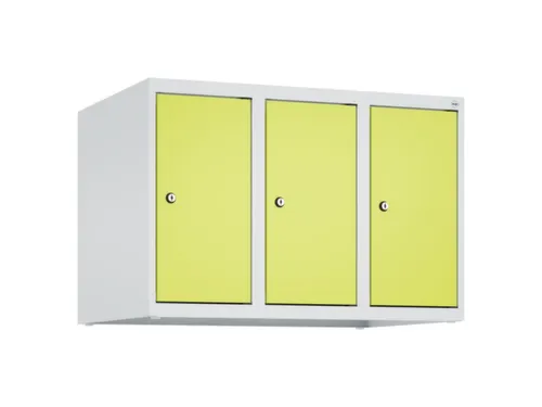 opzetkast,v. locker,3vak.,vak B 250mm,HxBxD 500x750x500mm,vleugeldeur