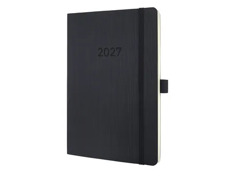 Weekagenda Conceptum A5 2027 (NL/FR/EN/DU) zwart Softcover