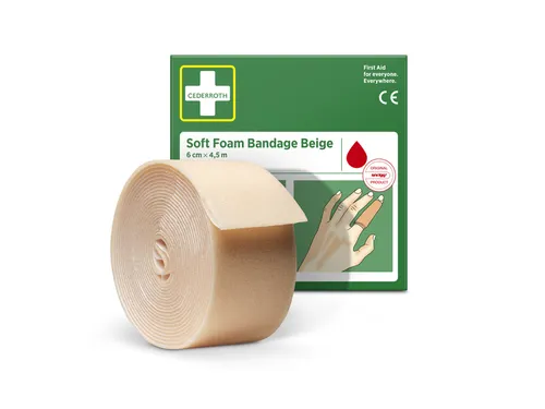 Bandage Cederroth Soft Foam beige 6cmx4.5m