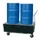 verrijdbare PE-opvangbak,v. 2x200l vat,opvangvol. 224l