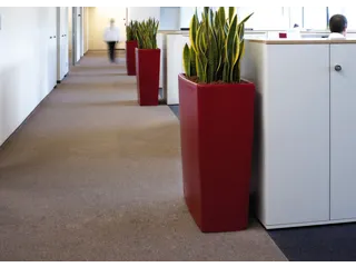 plantenpot,trapeziumvormig,PE,robijnrood,HxBxD 900x900x390mm,55l - 3