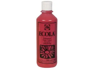 Plakkaatverf Ecola Flacon van 500 ml Karmijnrood - 1
