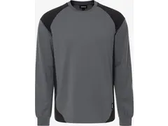 Fristads 7071 GTM T-shirt lange mouw grijs/zwart, maat 4XL, per stuk