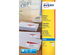 Etiket Avery J8173-25 99.1x57mm wit 250stuks