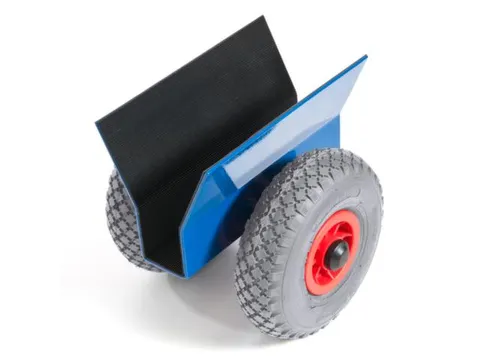 Platenroller Draagverm. 200kg Laadvlak Lxb 320x60mm Luchtbanden