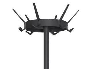 Kapstok Vepa Bins Crown 18 haken staand zwart - 3