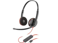 Poly Blackwire C3220 Stereo USB-C Headset + draagetui