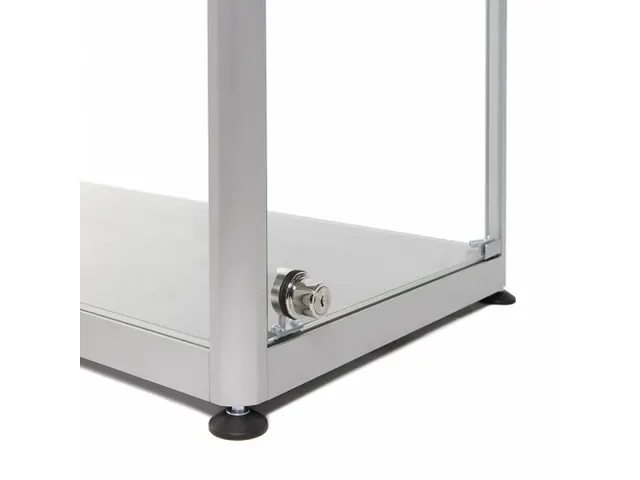 Vitrine d'exposition en verre Portes latérales 80x40x200cm