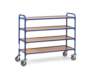 bijzetwagen,draagverm. 250kg,4etage(s),laadvl. LxB 1250x470mm - 1