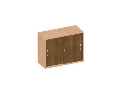 Schuifdeurkast 770x1000x430mm Decor Romp Beuken Decor Front Noten