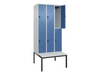 Dubbeldekse dekenkist,HxBxD 2120x900x815mm,3x2vak.,vak B 300mm - 2