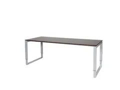 Domino Plus Bureau Hoogte Verstelbaar 2000x800mm Logan Eiken 25mm Alu