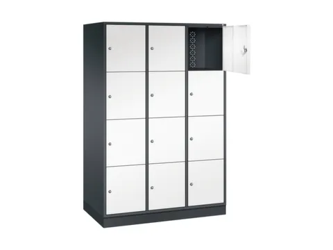 grootvolume-lockersysteem,HxBxD 1950x1220x600mm,3x4vakken,cil.-slot