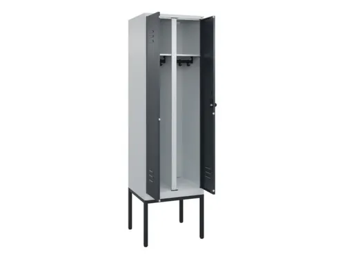 locker voor scheiding van kleding,HxBxD 2120x600x500mm,2vak