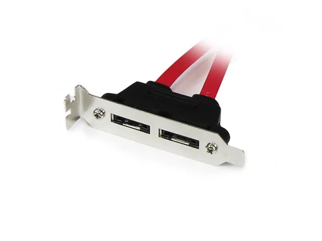 2 poorts low-profile SATA naar eSATA adapterplaatje