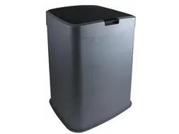 Afvalbak Kunststof 70L 39x34x57 cm Grijs Zwart