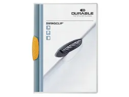 Klemmap Durable 2260 swingclip geel A4 3mm