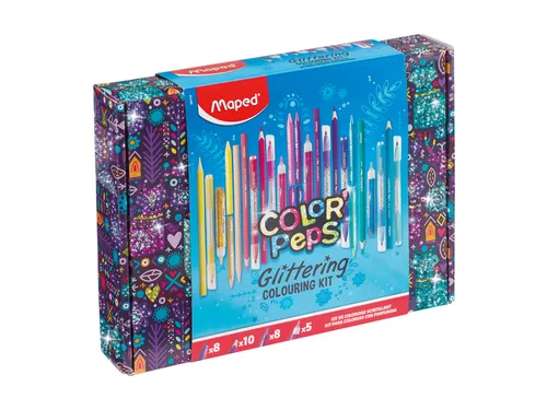 Tekenset Maped Color'Peps glitter 31-delig assorti