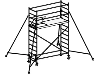 rolsteiger,reik H 4,25m,steiger H 3,49m,1platform(s),1luik - 1