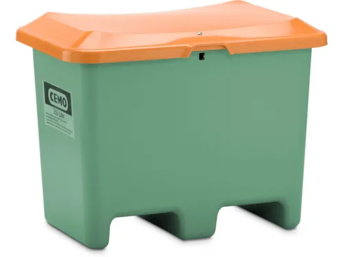 strooigoedbak,200l,HxBxD 690x890x600mm,GVK,groen,deksel oranje