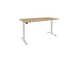 Dextro Basic Zit-sta Bureau Elektrisch 160x80 Honey Castello 25mm Wit