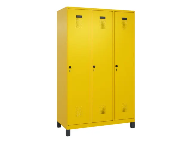 locker voor scheiding van kleding,HxBxD 1950x1200x500mm,3vak