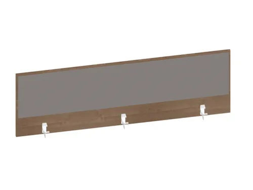 baliepaneel,v. bureau,aanbouw achter,B 1600mm,NT-cherry,BN8078-grijs