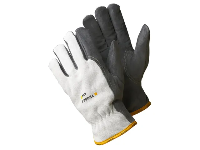 Tegera 256 hittebestendige lederen handschoenen, grijs, maat 8, per 6