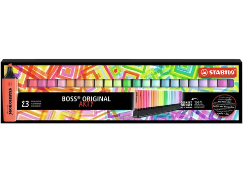 Markeerstift STABILO BOSS Original Arty 70/23 assorti deskset à 23 st