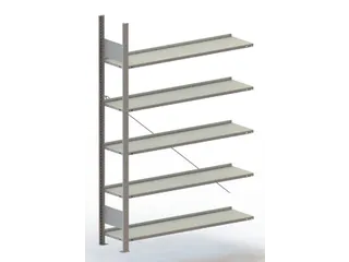 magazijnstelling,aanbouwveld,HxBxD 1850x1006x336mm,vakl. 80kg - 2