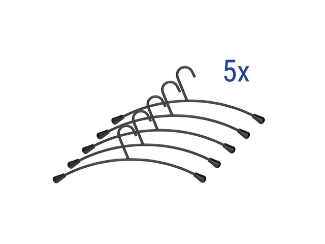 Cintre MAUL métal 460x190mm noir 5 pièces