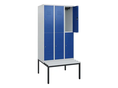 Dubbeldekse dekenkist,HxBxD 1950x900x815mm,3x2vak.,vak B 300mm