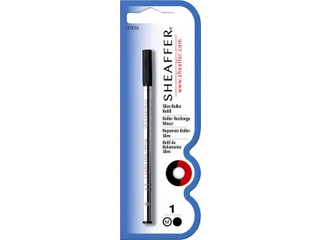 Rollerpenvulling Sheaffer slim medium zwart blister à 1 stuk - 1