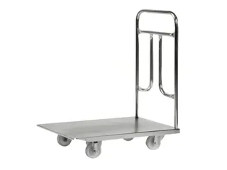 duwbeugelwagen,draagverm. 300kg,laadvl. LxB 805x510mm,staalplaat - 1