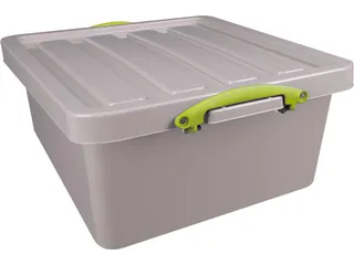 Recycled opbergdoos 31.5 Liter nestbaar grijs - 1