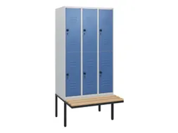 Dubbeldekse dekenkist,HxBxD 1950x900x815mm,3x2vak.,vak B 300mm