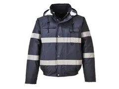 Portwest Iona hi-vis pilotjack, marineblauw, maat M, per stuk