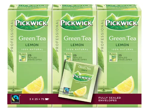 Groene Thee Pickwick Fair Trade green lemon 25x1.5gr