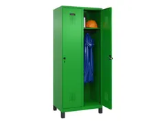 locker,HxBxD 1950x800x500mm,2vak,vak B 400mm,draaigrendel,voeten